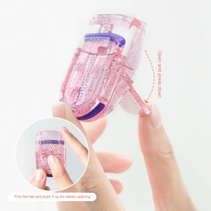 Portable Glitter Powder Wide Angle Eyelash Curler