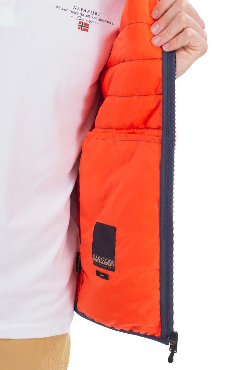 NAPAPIJRI - Men's sleveless down jacket with logo patch-7