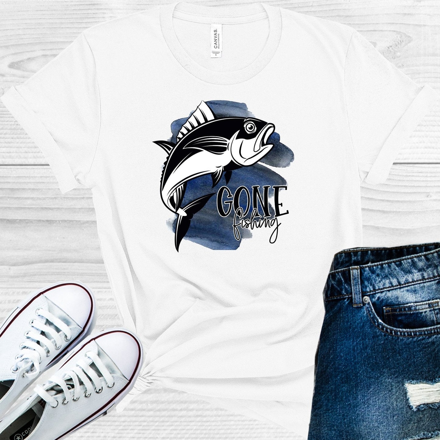 Gone Fishing Graphic Tee