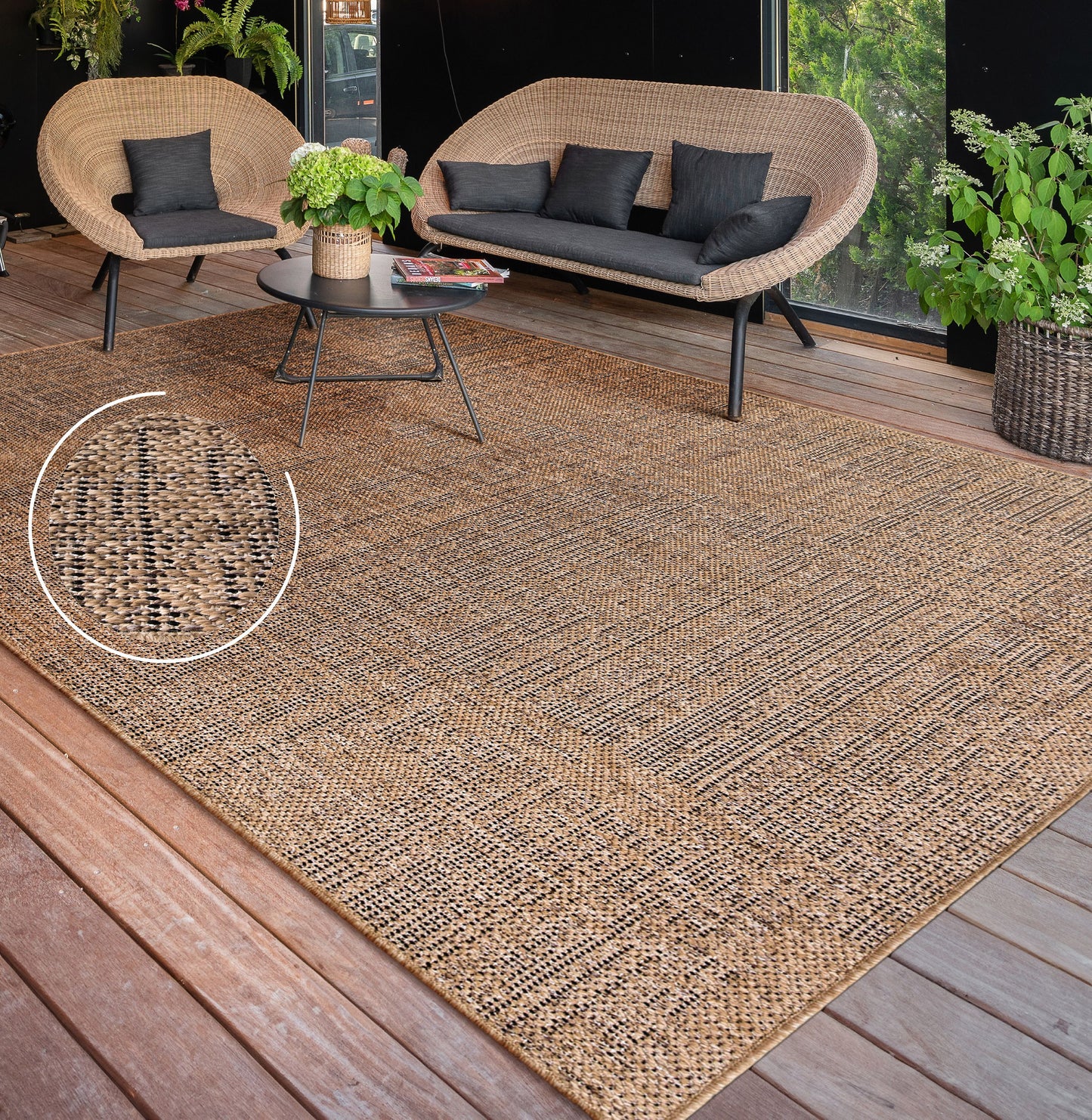 Indoor & Outdoor Rug Rico Mottled Pattern-0