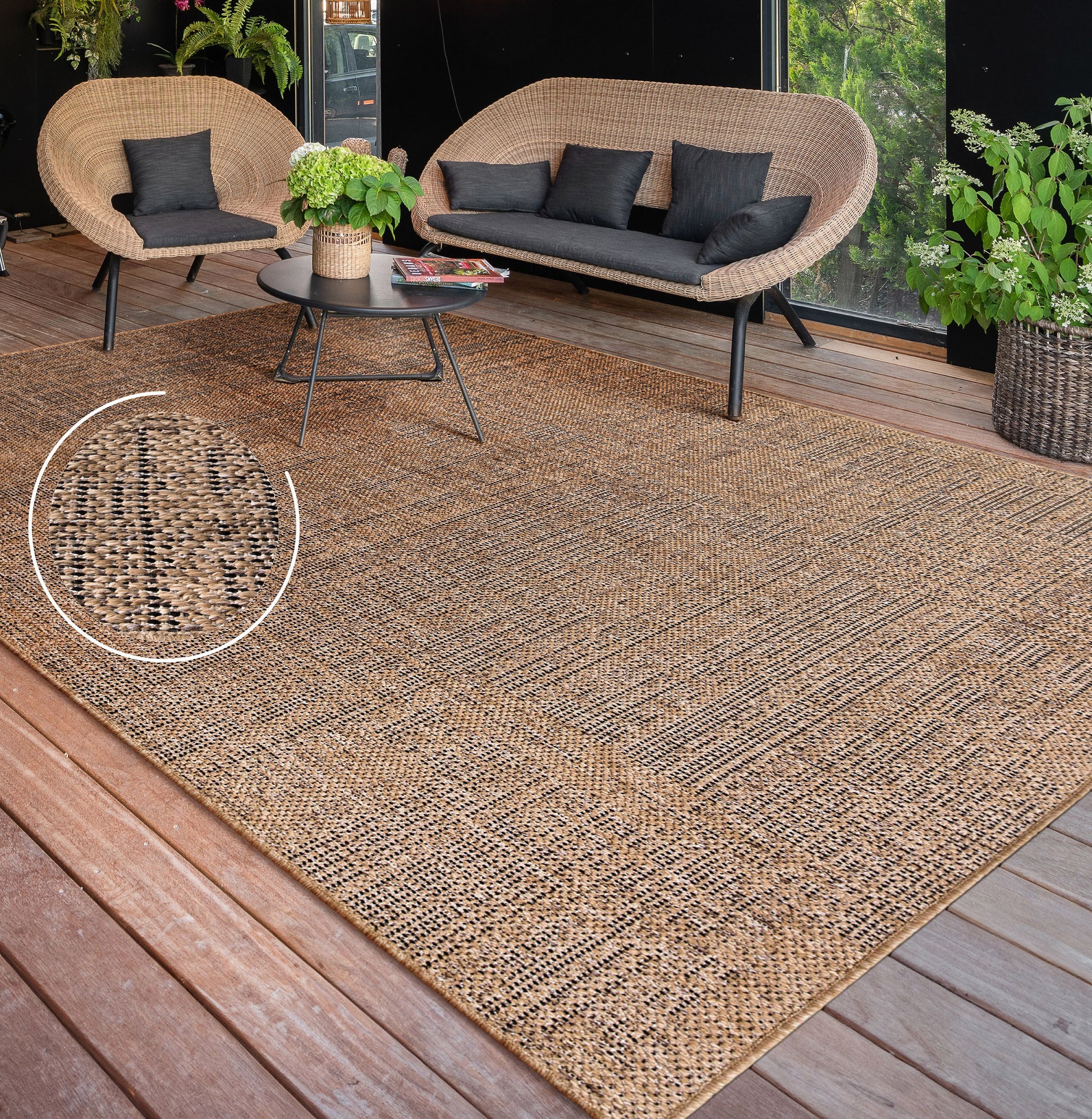 Indoor & Outdoor Rug Rico Mottled Pattern-0