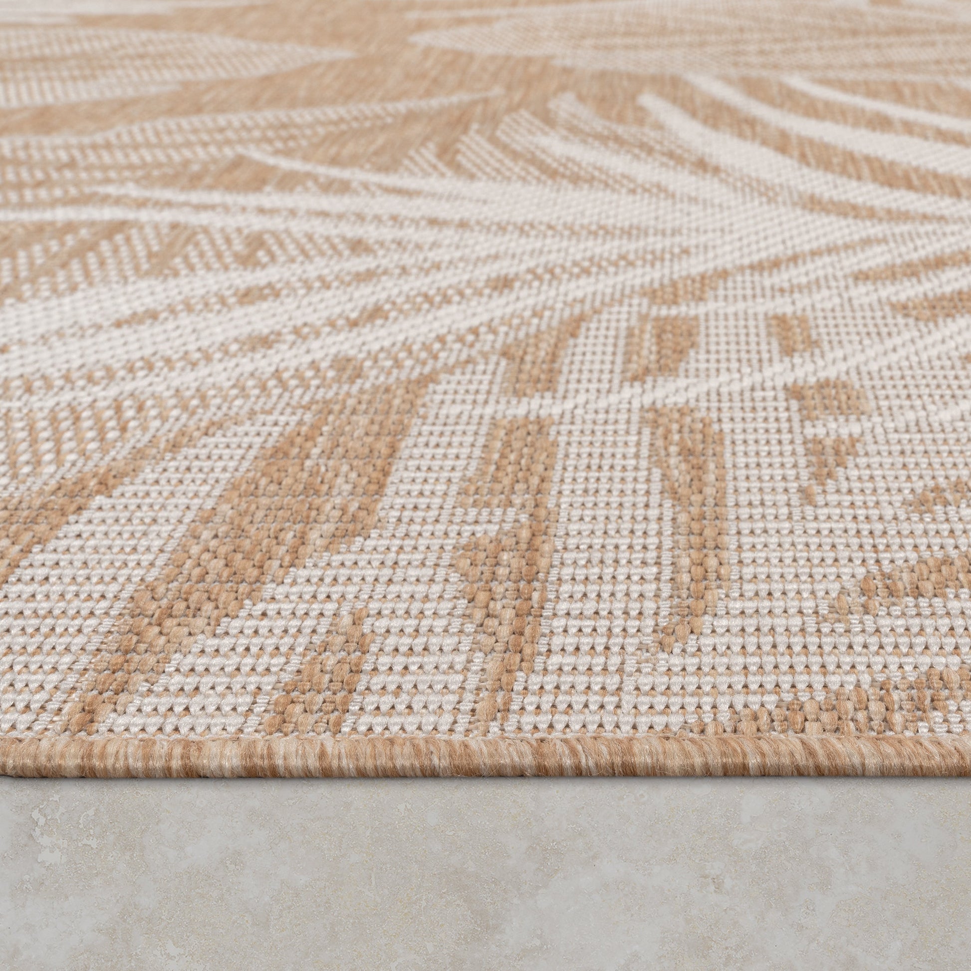 Indoor & Outdoor Rug Captera with Leaves Design-2