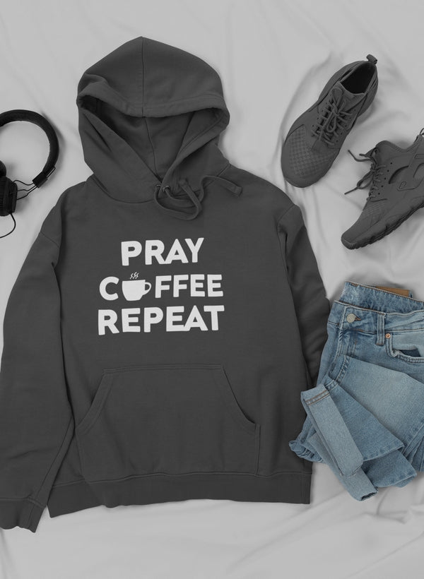 Pray Coffee Repeat Hoodie-1