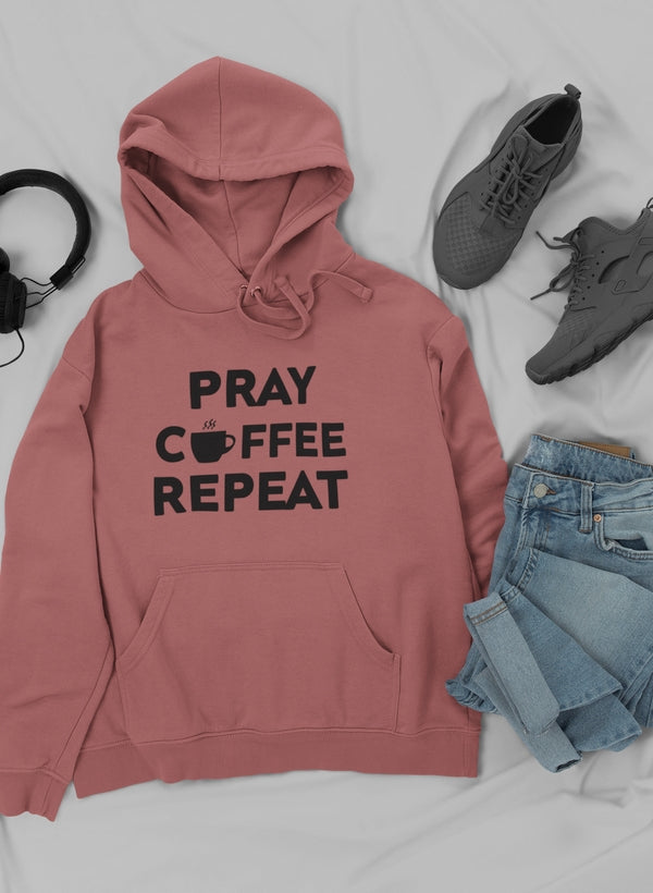 Pray Coffee Repeat Hoodie-0