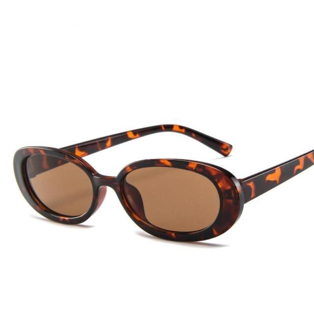 Oval Sunglasses For Women Retro Designer Glasses For  Women/Men Small Eyewear For Women Tiny Small 90s Sunglasses Women Polarized Retro Oval Sunglasses Tinted Glasses