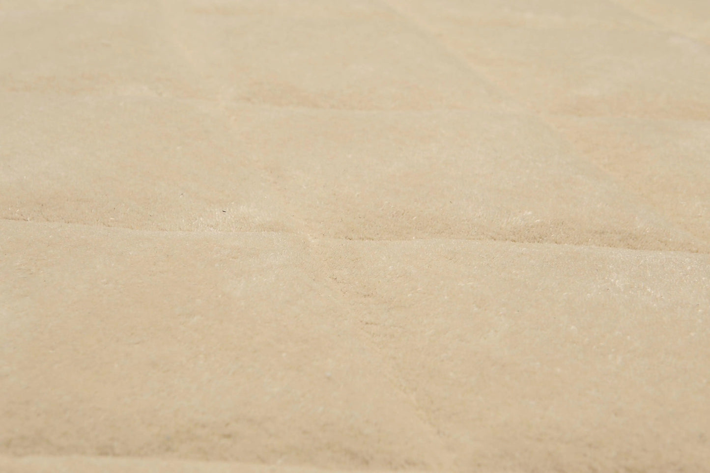 5' x 8' Designer Embossed Diamond Pattern 100% Wool Area Rug Beige-1