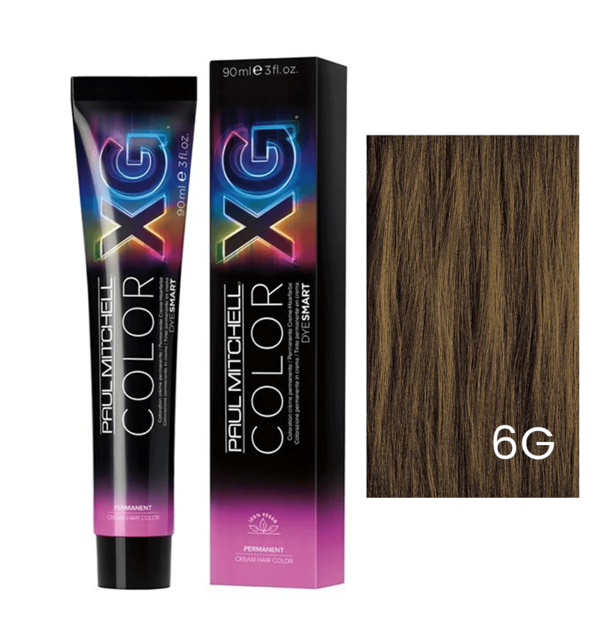 Paul Mitchell The Color 6G Dark Gold Blonde Permanent Cream Hair Color 3 OZ