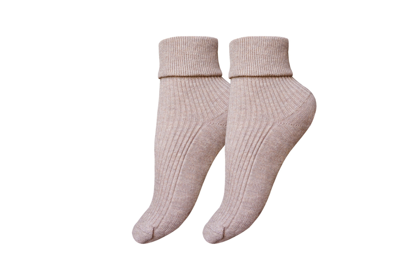 tittimitti® 100% Organic Combed Cotton Women's Socks. 1 Pair. Made in Italy.