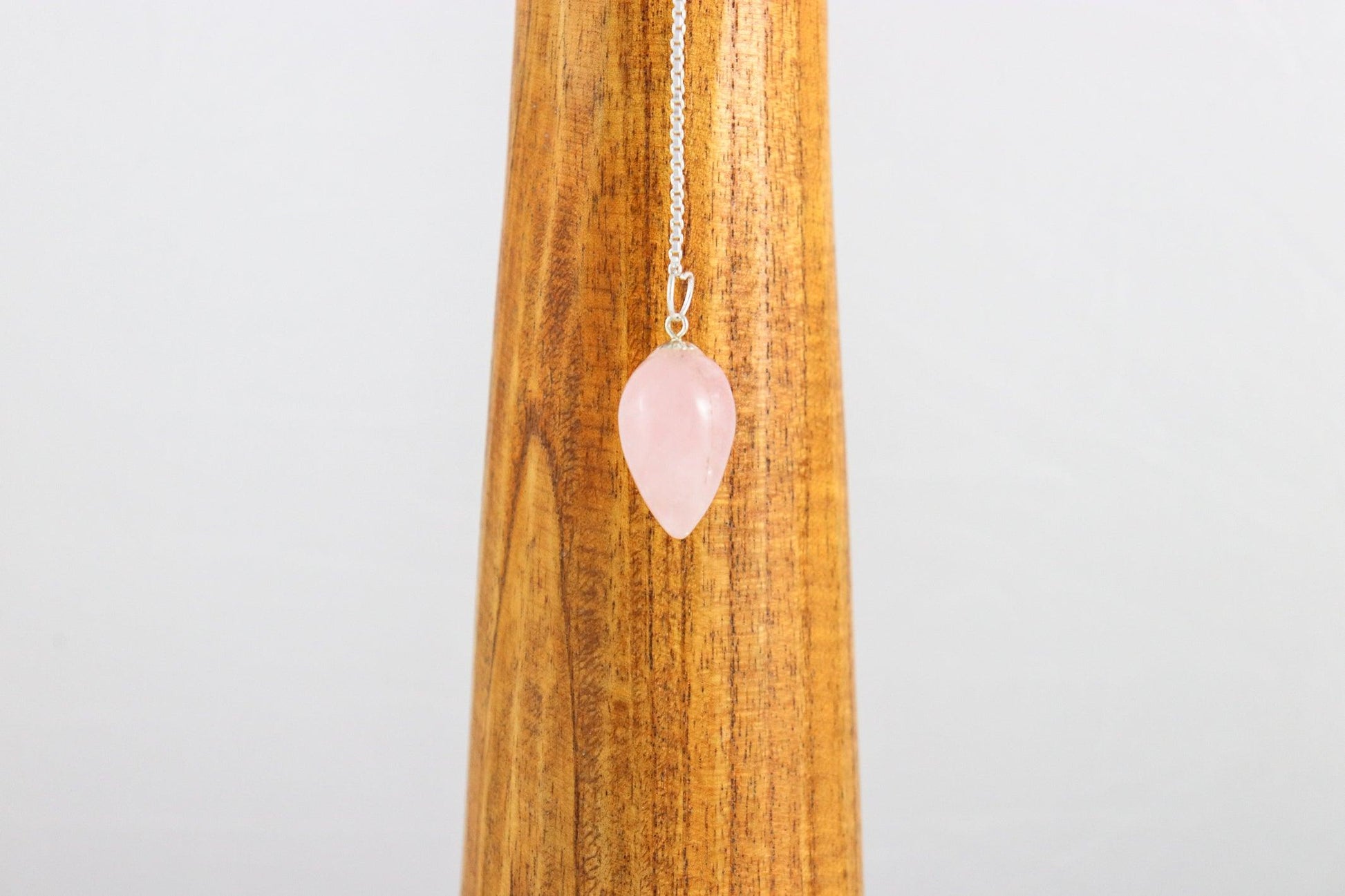 Goutte clock - Rose quartz-1