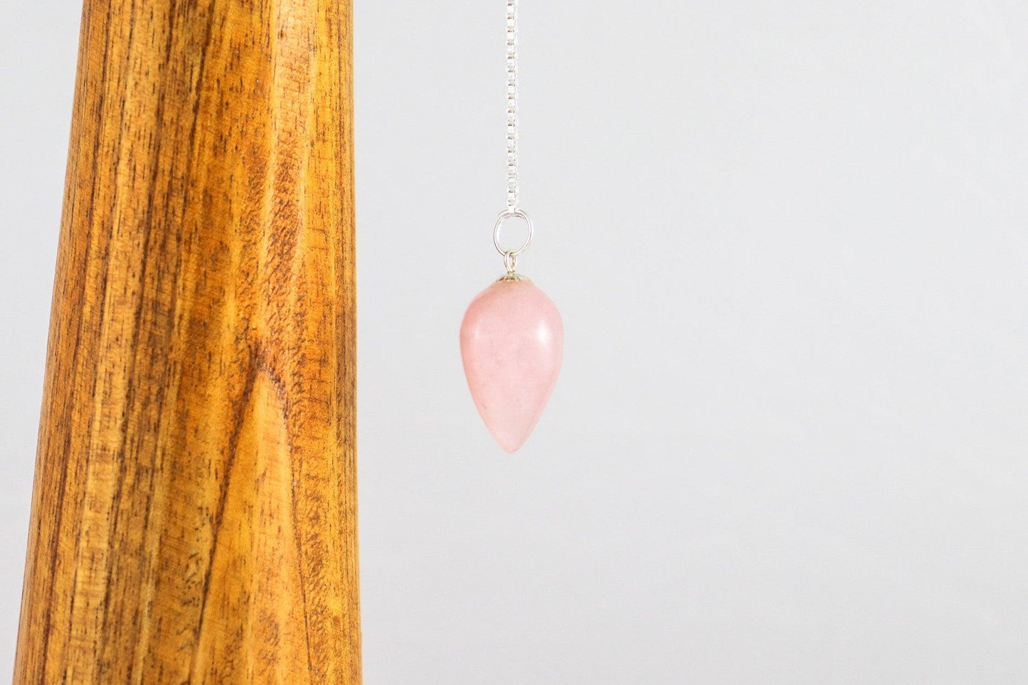Goutte clock - Rose quartz-0