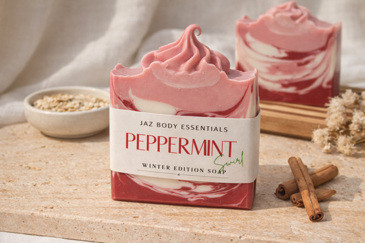 Peppermint Swirl Luxury Soap Bar-0