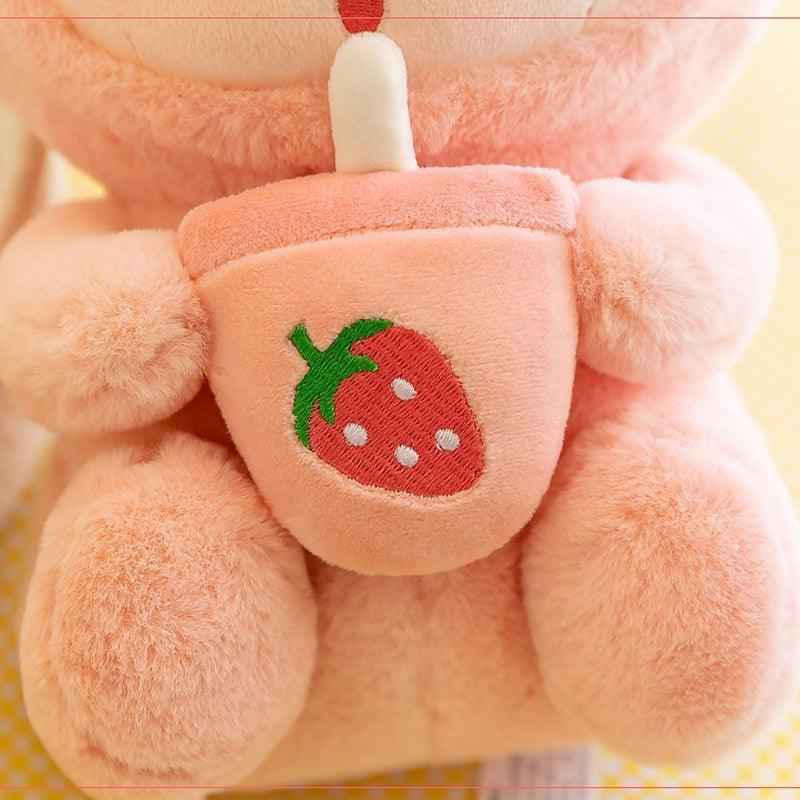 Pig Boba Plush Toy Cute Bubble Tea Stuffed Animal for Kids