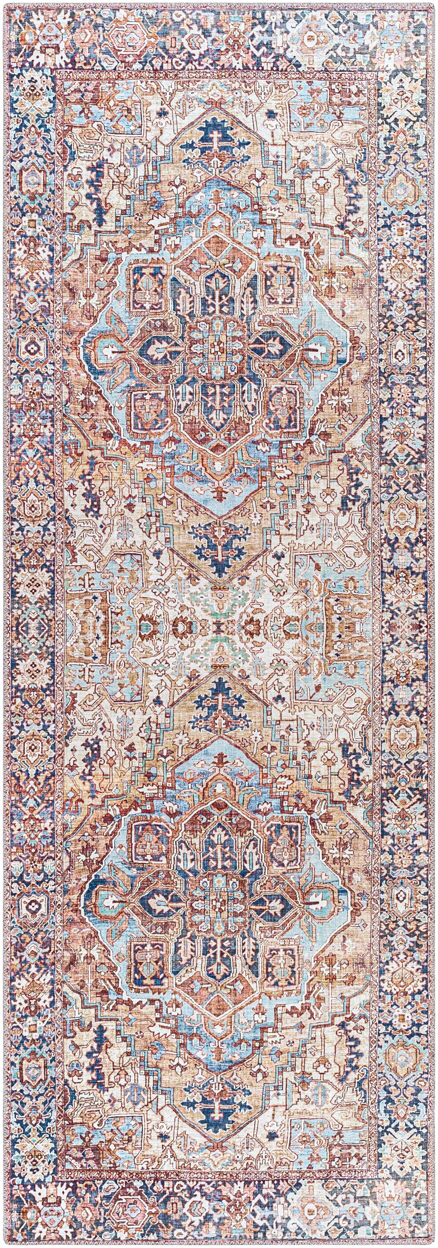 Neyland Iris Olive & Brown Area Rug 2360-3