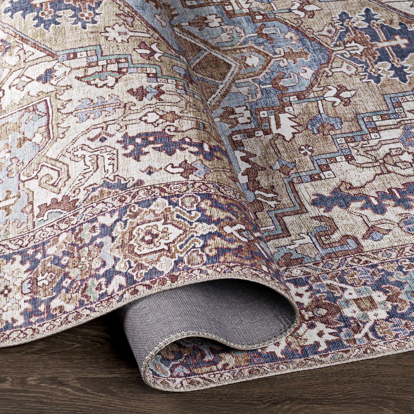 Neyland Iris Olive & Brown Area Rug 2360-4
