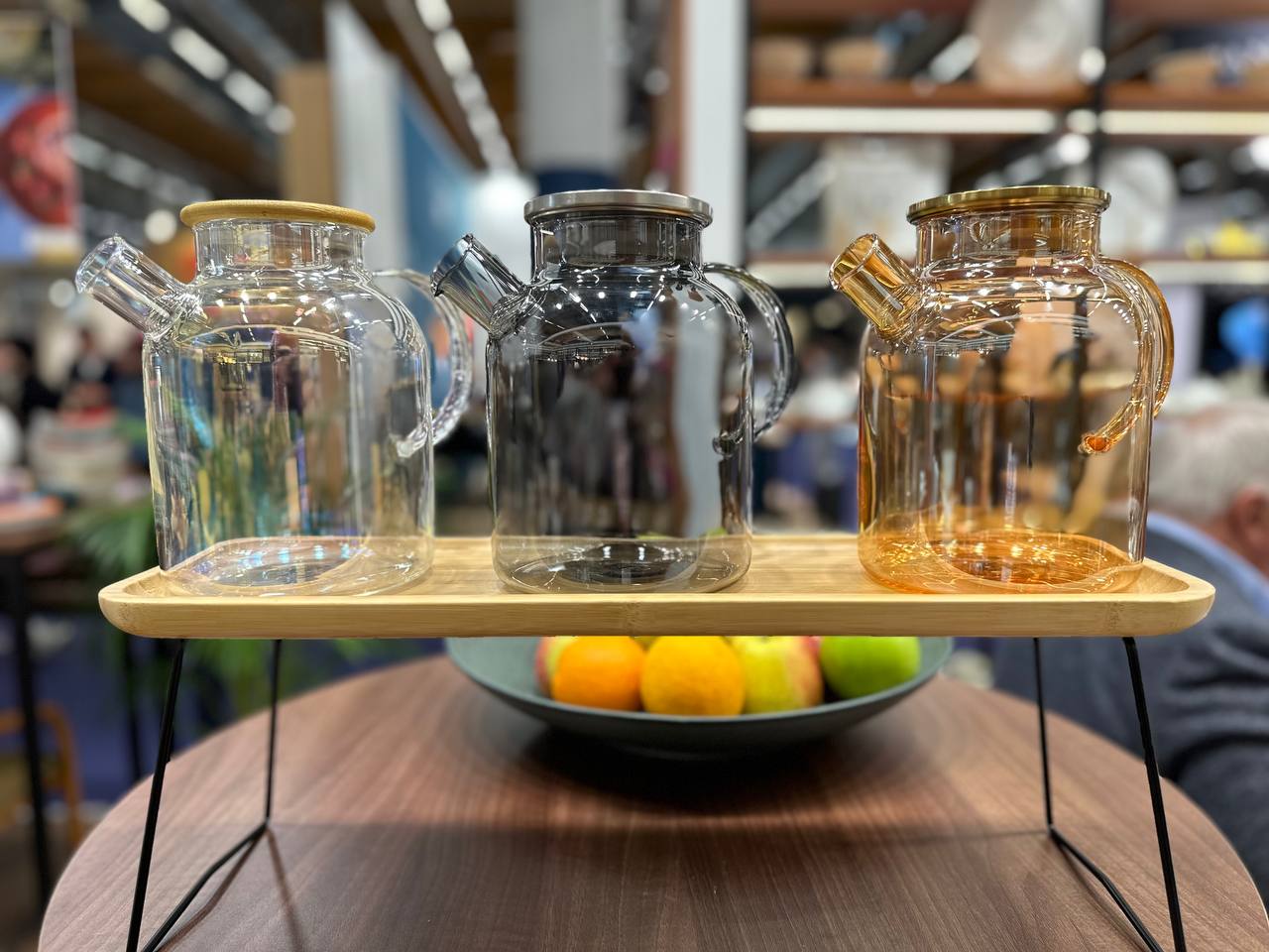 Amber Thermo Glass Teapot 32 Fl Oz | 1200 ml |  High temperature and shock resistant-3