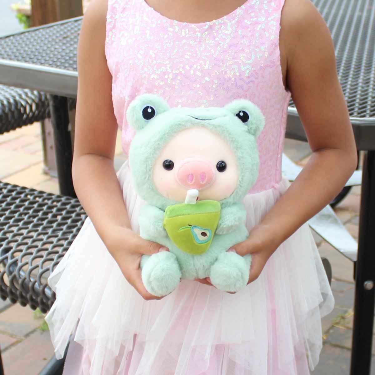 Pig Boba Plush Toy Cute Bubble Tea Stuffed Animal for Kids