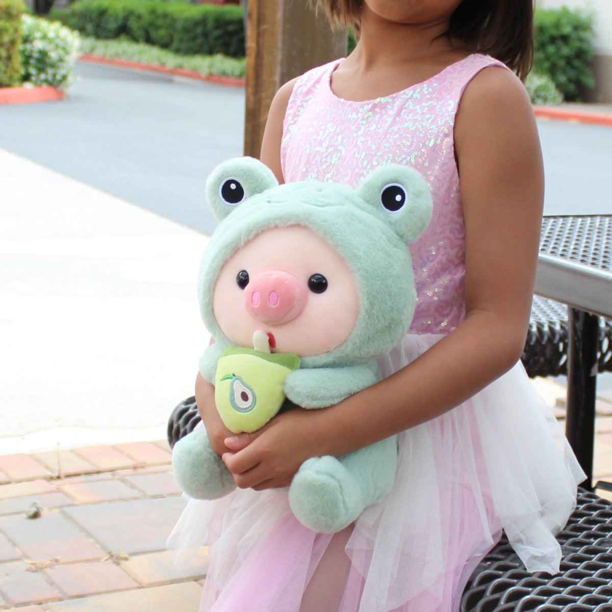 Pig Boba Plush Toy Cute Bubble Tea Stuffed Animal for Kids