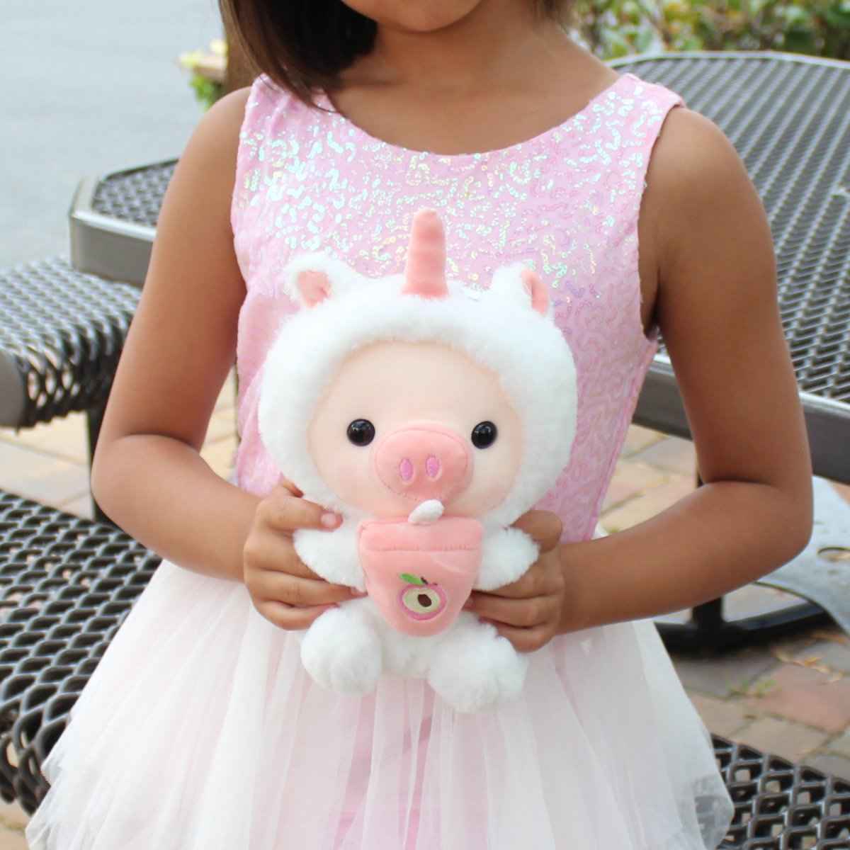 Pig Boba Plush Toy Cute Bubble Tea Stuffed Animal for Kids