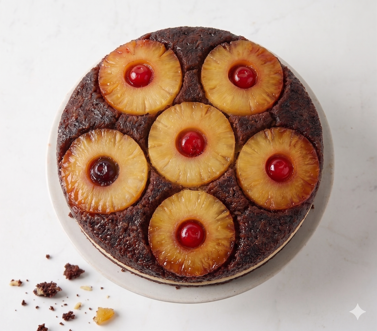 Andy Anand Sugar-Free Chocolate Pineapple Upside-Down Cake, 9-Inch, 2.6 lb – Keto & Diabetic-Friendly, Birthday & Celebration Gift Box