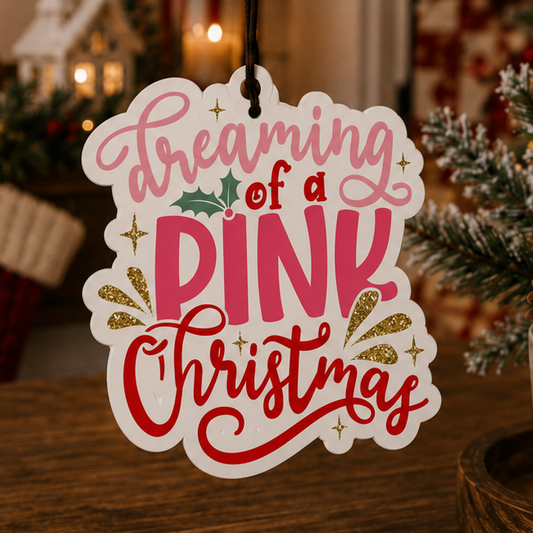 Pink Christmas Freshie
