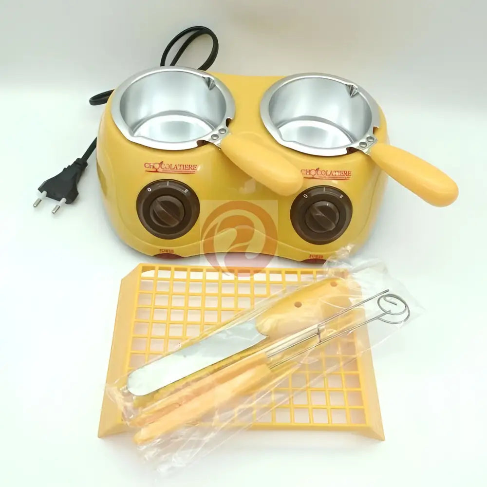 Pink Dual Chamber Chocolate Melting Pot