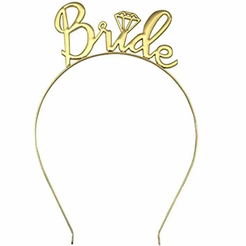 Pink Gold Foil Bride to Be Bridal Veil Popular Tulle