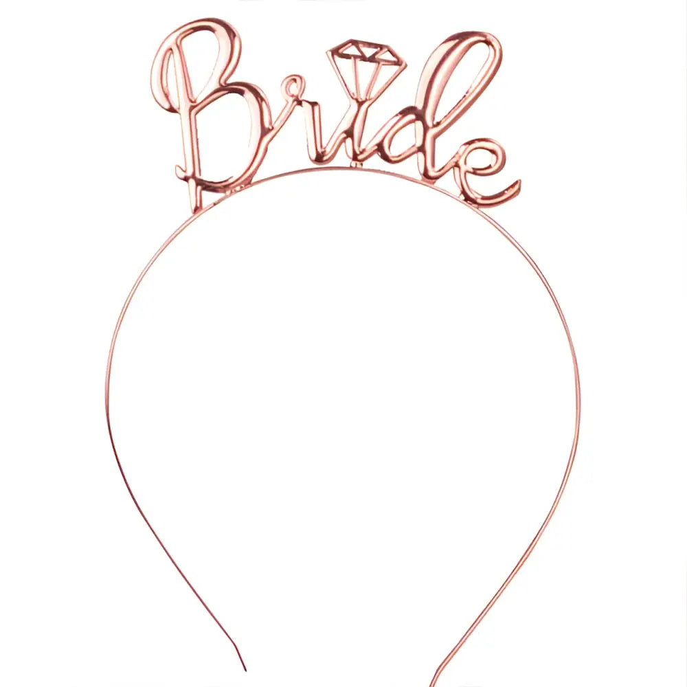 Pink Gold Foil Bride to Be Bridal Veil Popular Tulle
