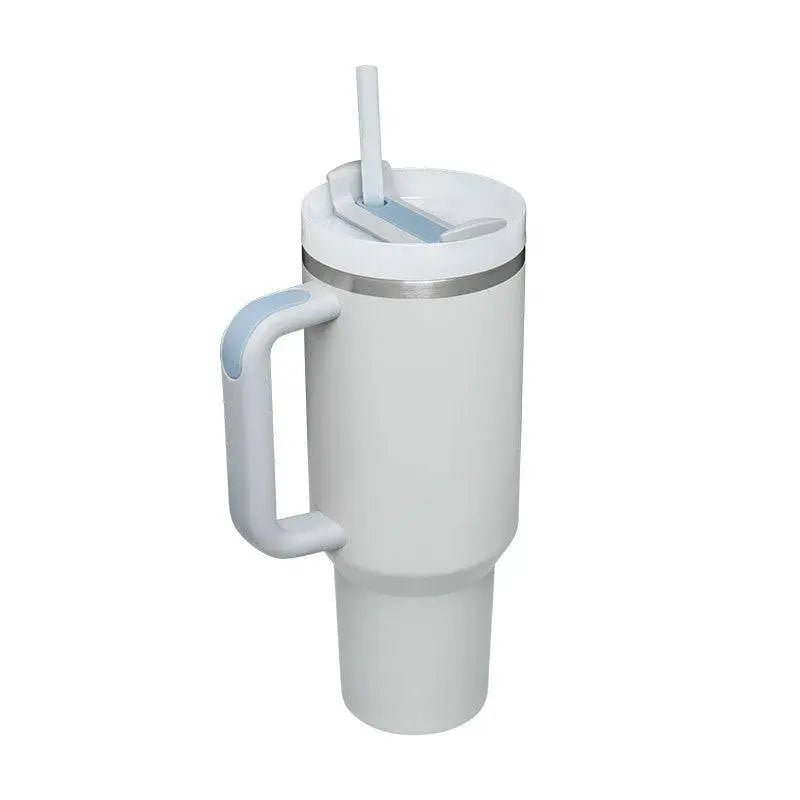 Pink Kiss Stainless Steel Handle Straw Insulated Tumbler