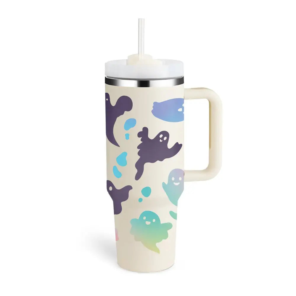 Pink Kiss Stainless Steel Handle Straw Insulated Tumbler