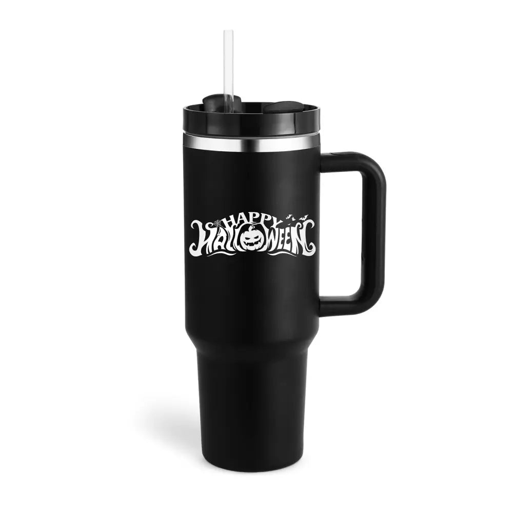 Pink Kiss Stainless Steel Handle Straw Insulated Tumbler
