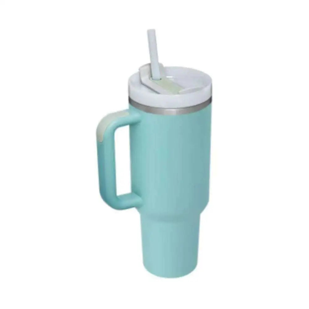 Pink Kiss Stainless Steel Handle Straw Insulated Tumbler