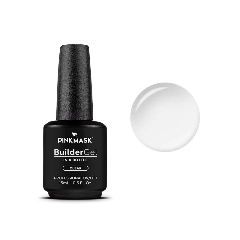 Pink Mask - Builder Gel Clear, 15ml and 30g-0