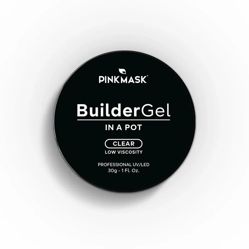 Pink Mask - Builder Gel Clear, 15ml and 30g-6