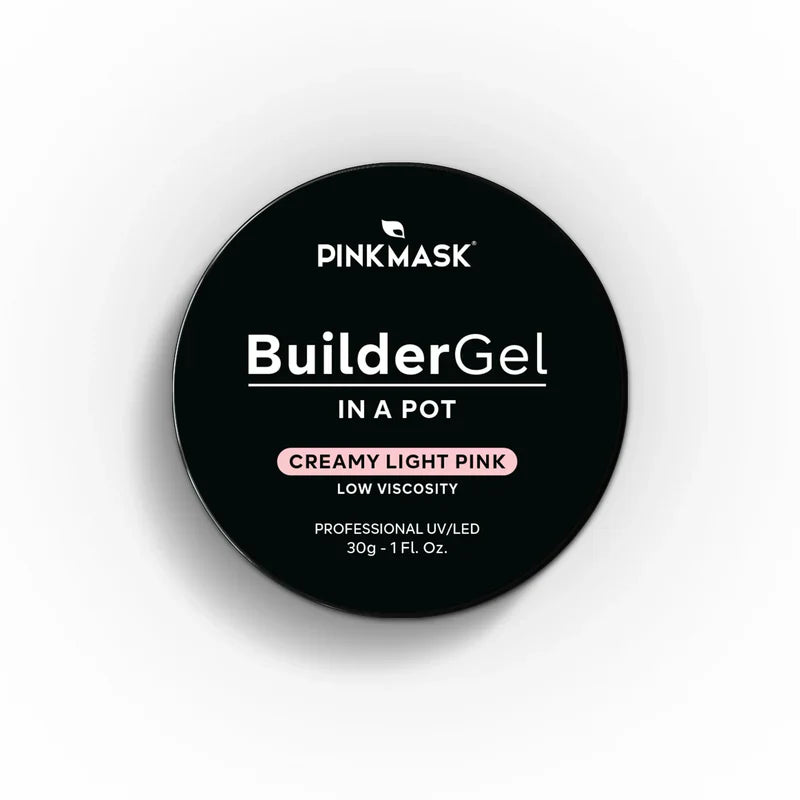 Pink Mask - Builder Gel in a Pot Creamy Light Pink-4