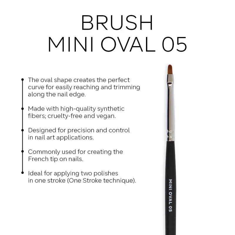 Pink Mask - Gel Brush Mini Oval 05-4