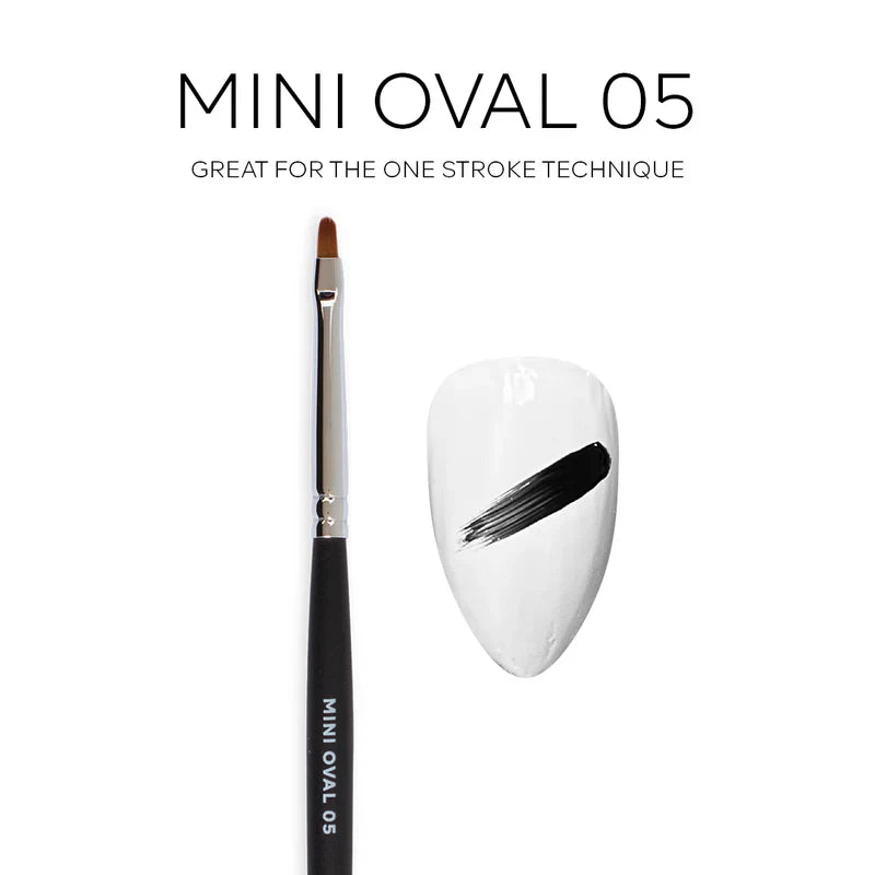 Pink Mask - Gel Brush Mini Oval 05-1