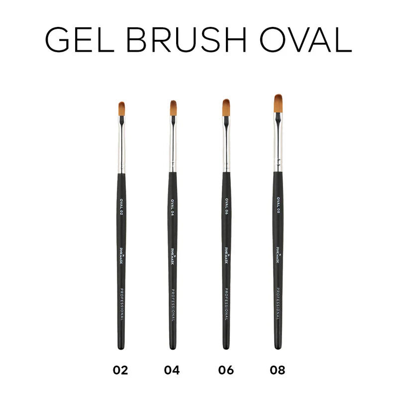 Pink Mask - Gel Brush Oval 08-3
