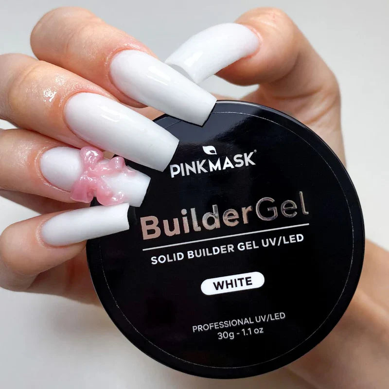 Pink Mask - Solid Builder Gel UV/LED White-3