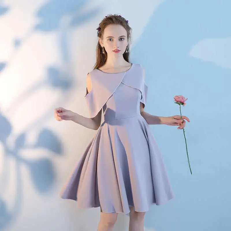 Pink Short Sisters Off Shoulder Ruffled Dress
