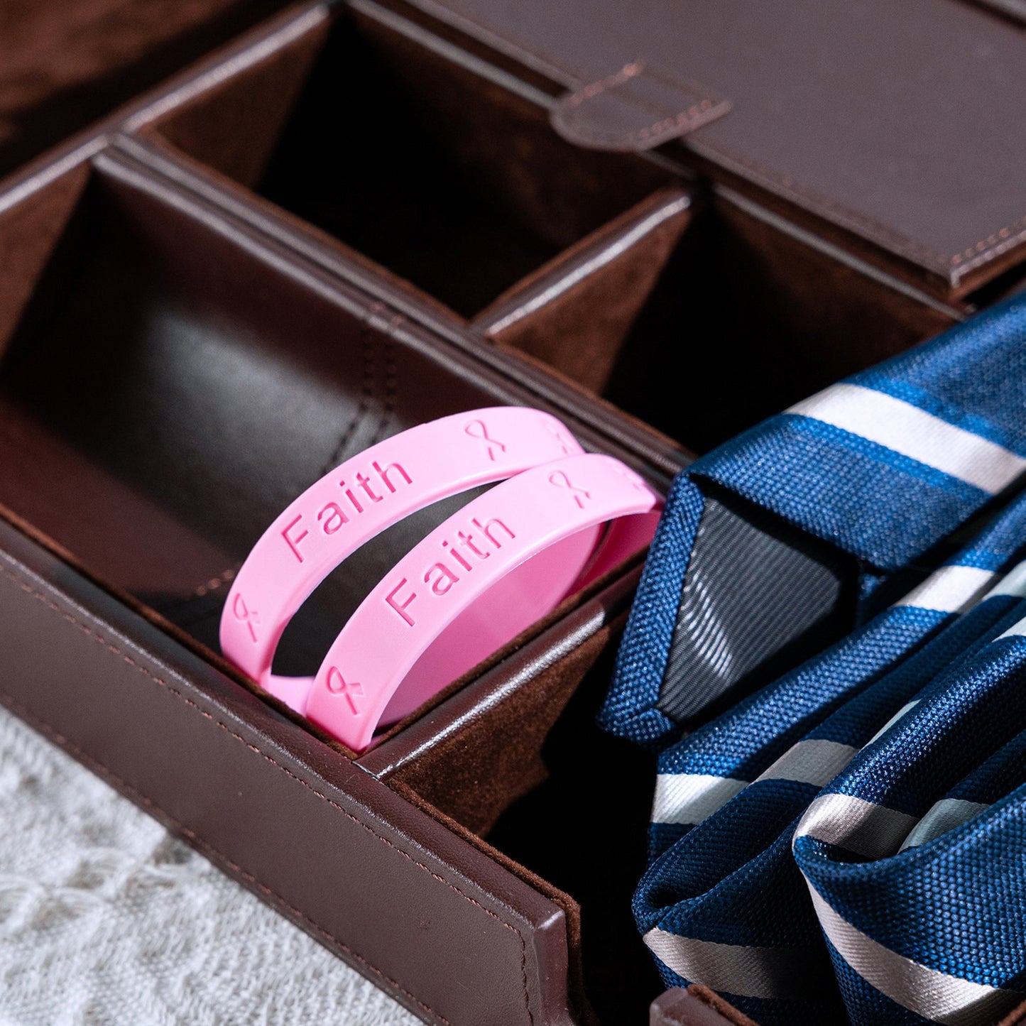 Pink Breast Cancer Silicone Bracelets
