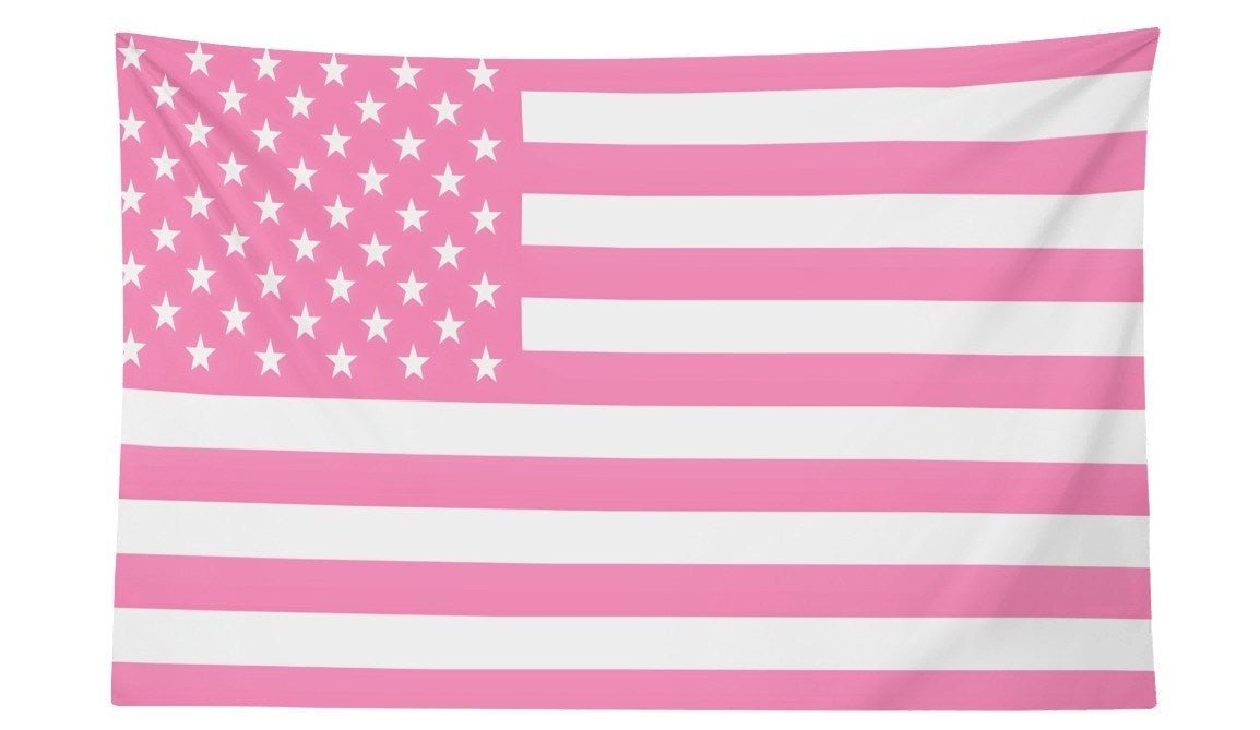 Pink USA Flag