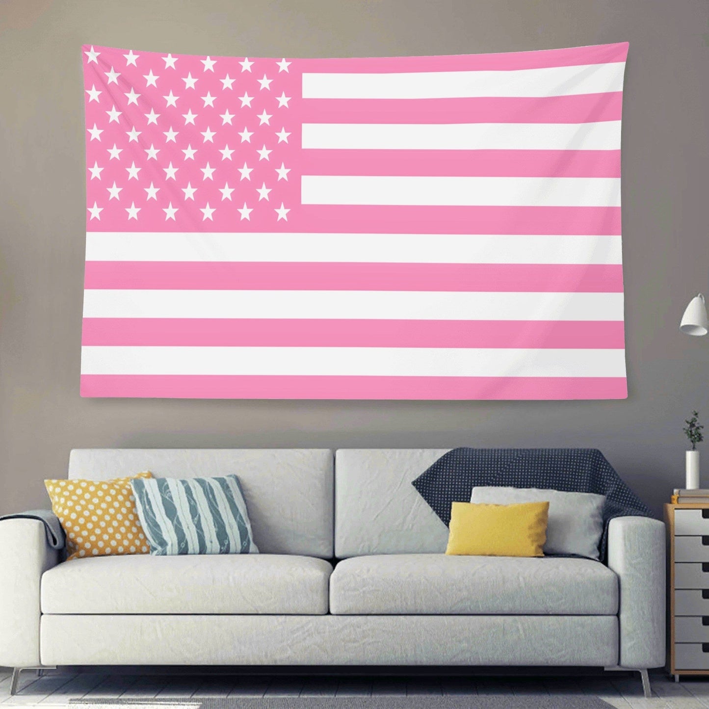 Pink USA Flag