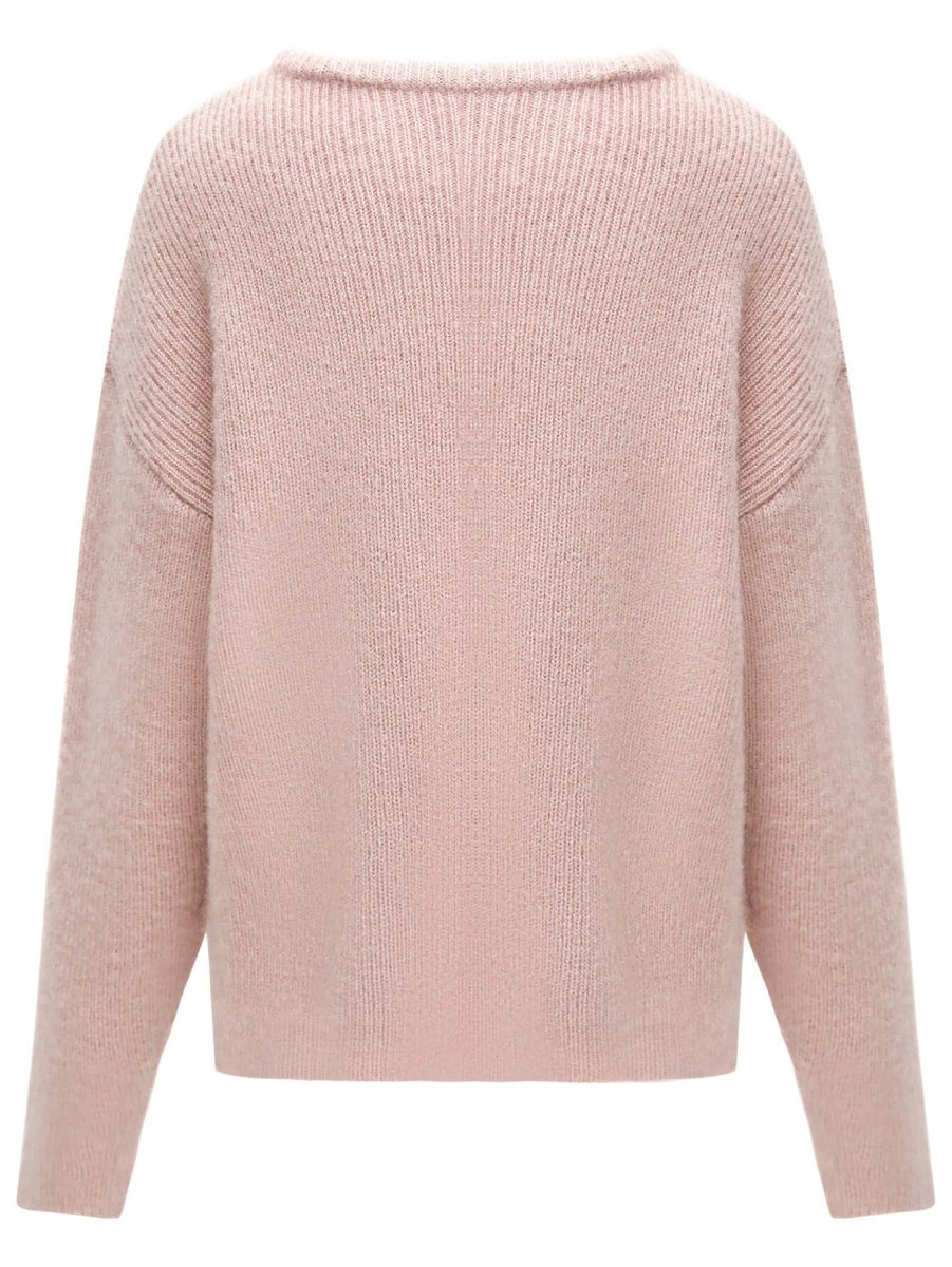 Pink Velvet Knit Top-4