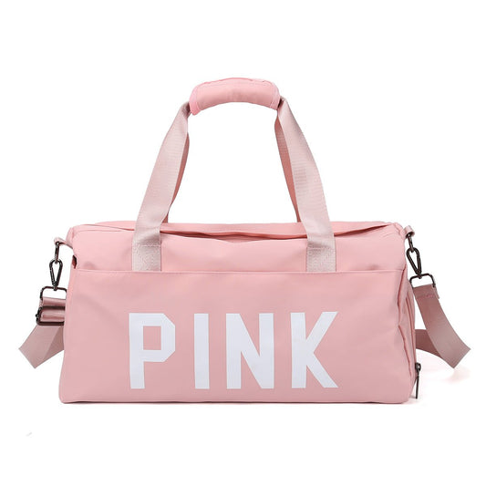 PINK Women Waterproof Carry-on Gym Bag-0