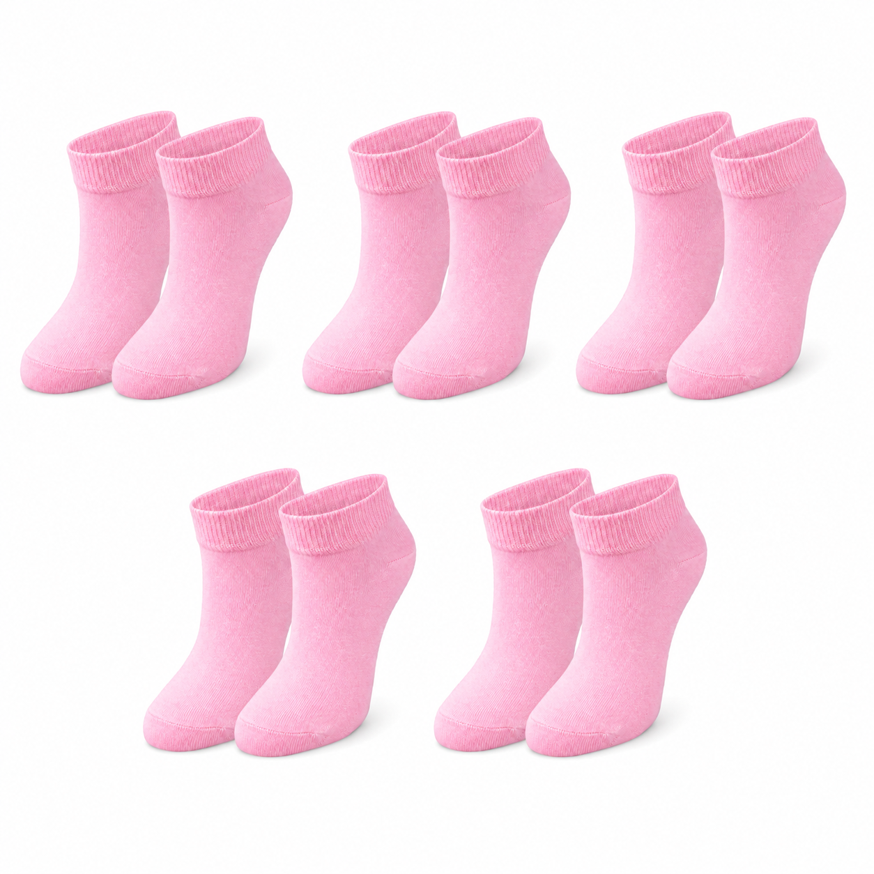 tittimitti® Kids 98% Organic Cotton Ankle Socks 5-Pack – Breathable Lightweight Socks for Active Kids