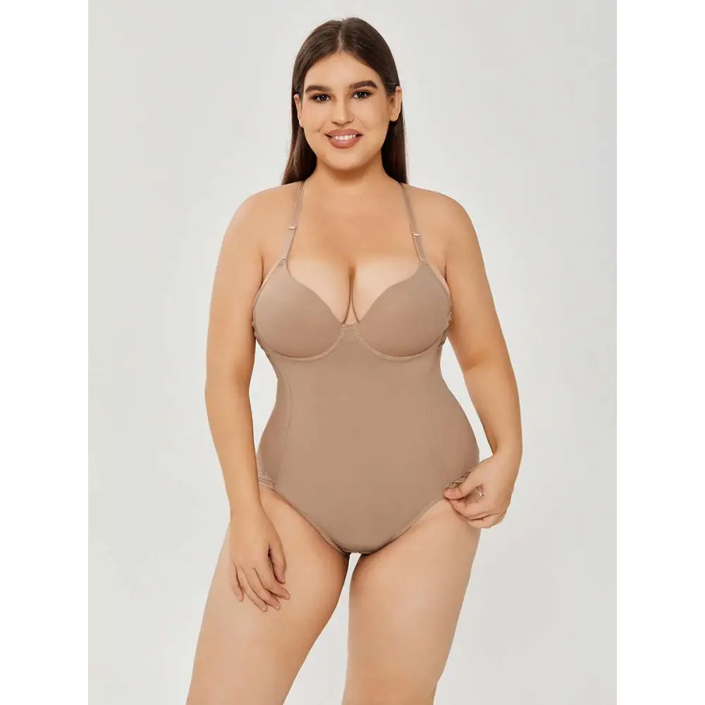 Plus Size Ultra Firm Control Body Shaper Swimsuit