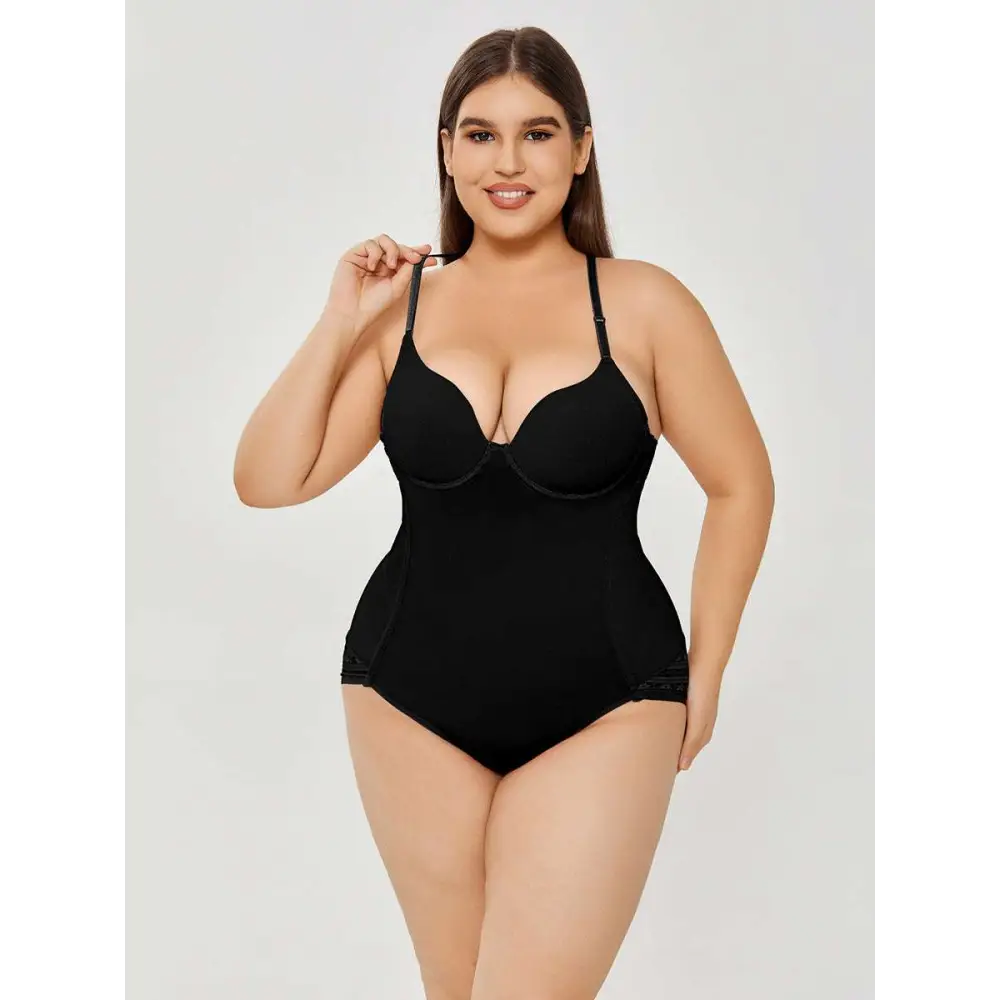 Plus Size Ultra Firm Control Body Shaper Swimsuit