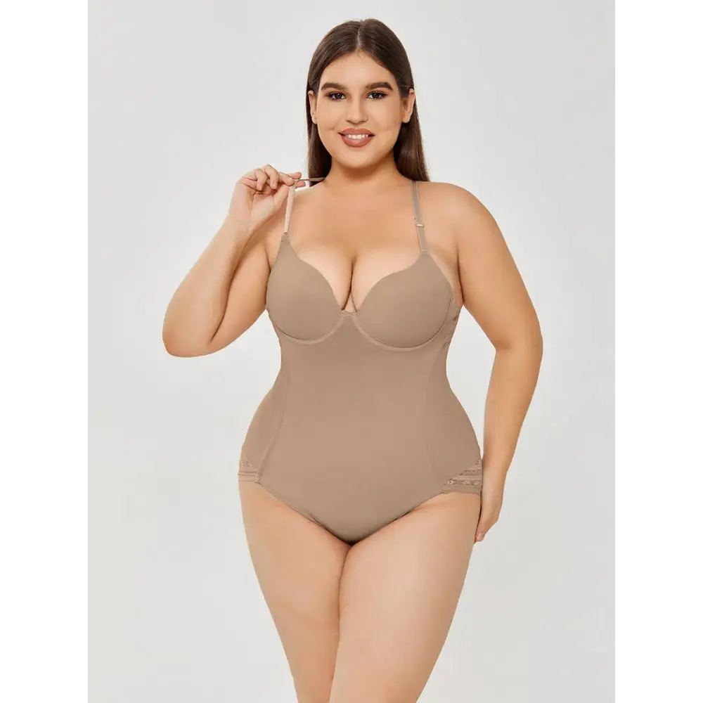 Plus Size Ultra Firm Control Body Shaper Swimsuit