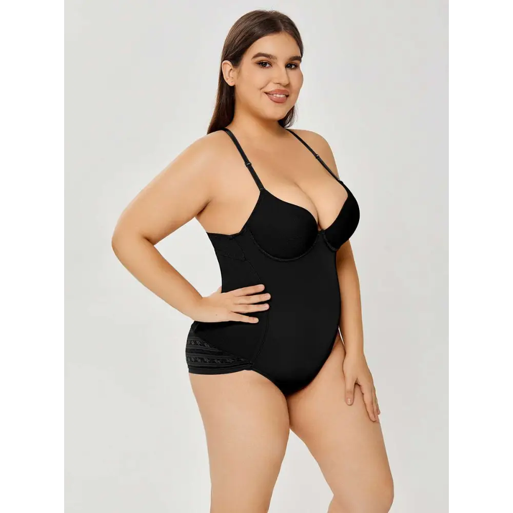 Plus Size Ultra Firm Control Body Shaper Swimsuit