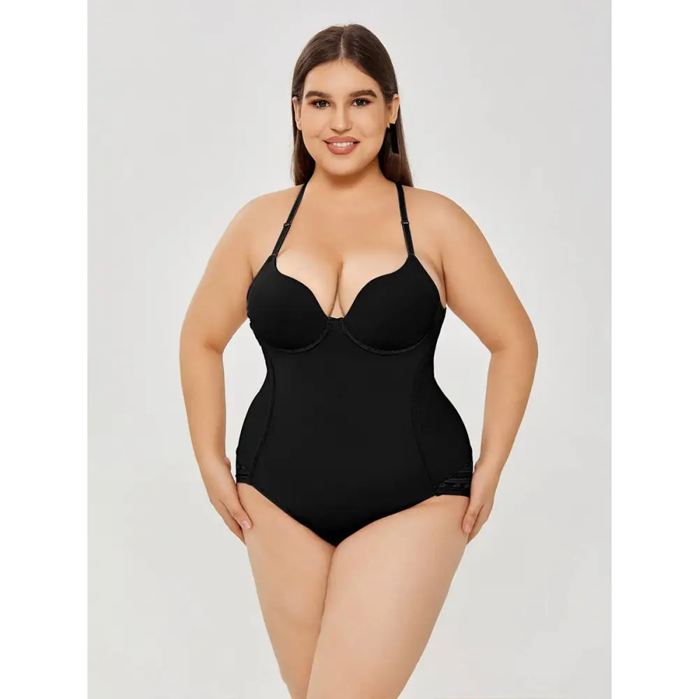 Plus Size Ultra Firm Control Body Shaper Swimsuit